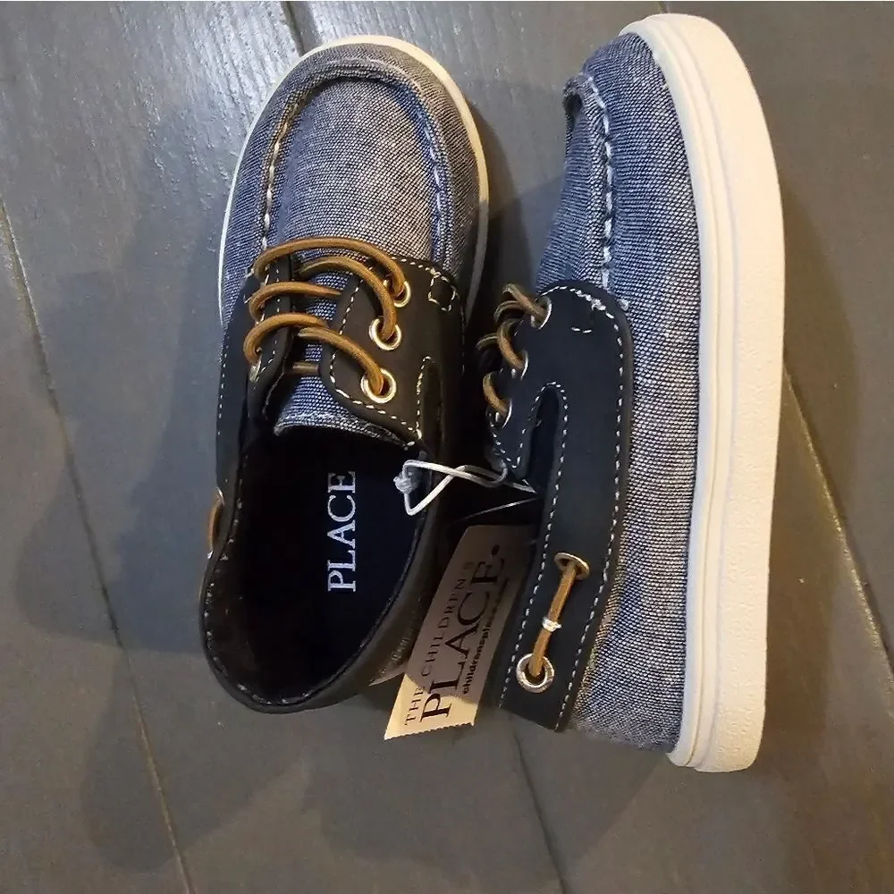 The Children’s PlaceToddler Boys Chambray Boat Shoes - Navy toddler size…